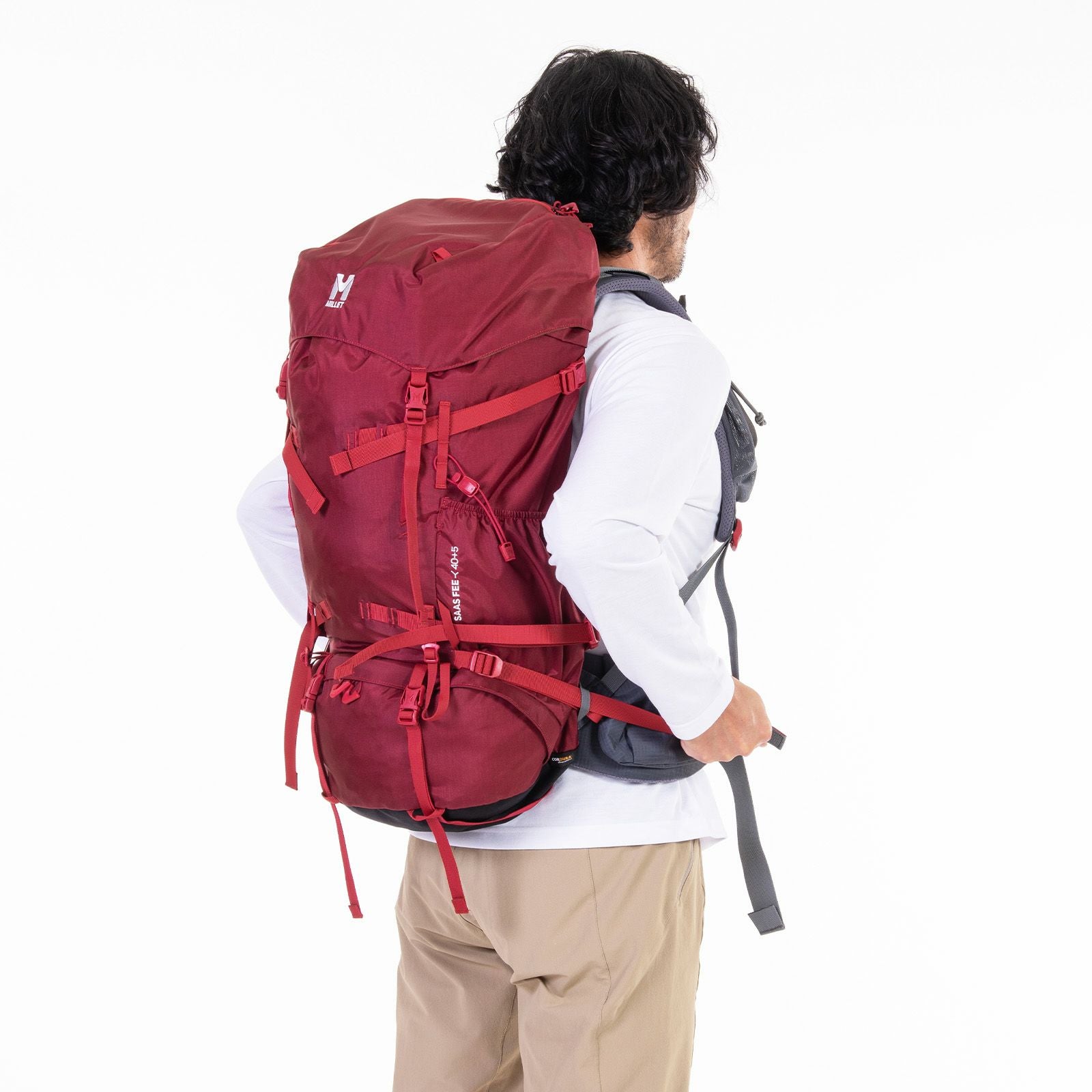 美品　ミレー　MILLET　ECRINSⅡ 40　赤 ミレー（Millet）（メンズ、レディース）アタックザック リュック SAAS