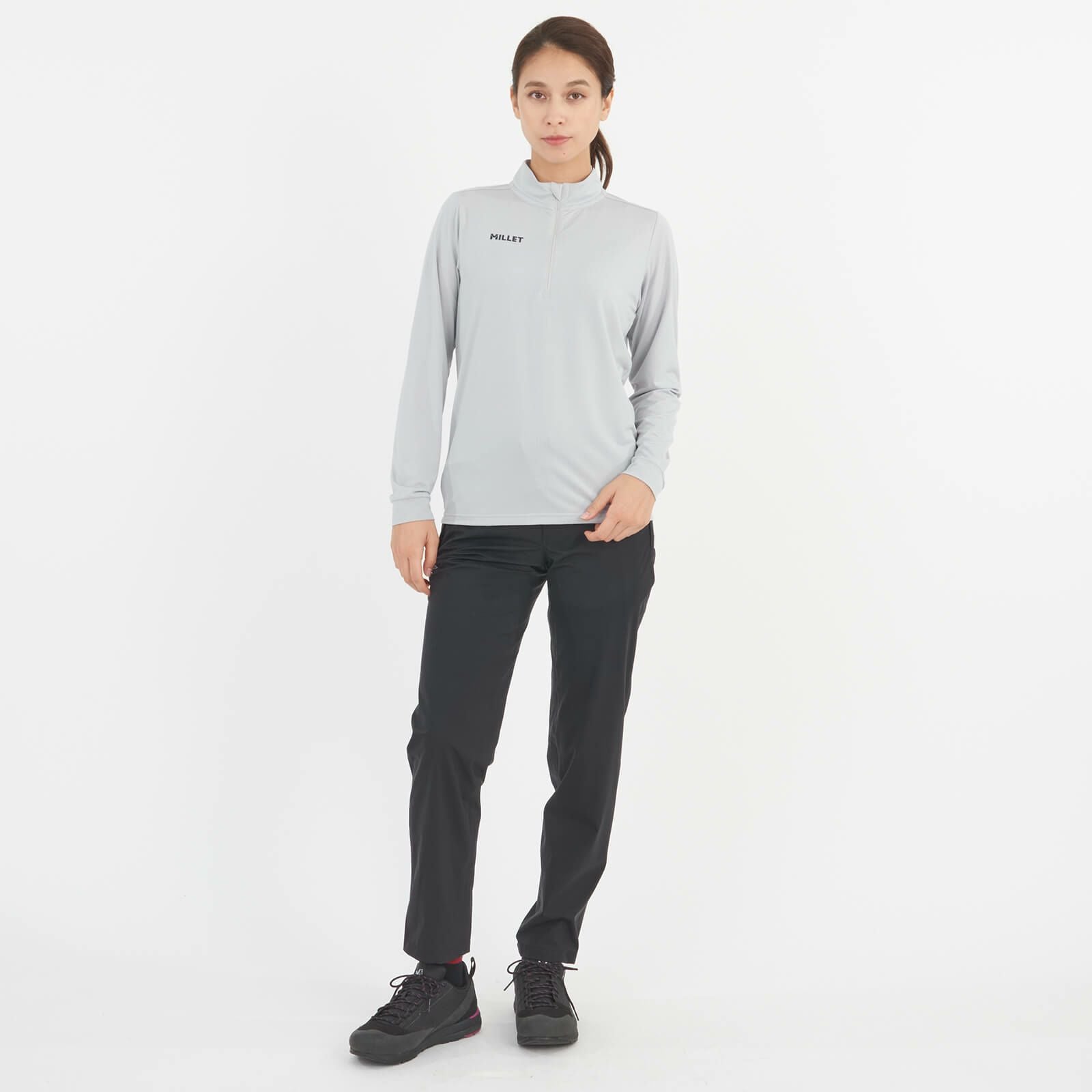 ウィメンズ】インセクト バリヤー ハーフジップ ロングスリーブ