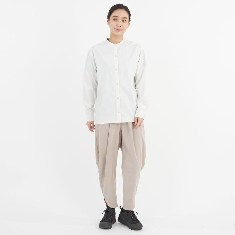 ウィメンズ】インセクト バリヤー チェック スタンドシャツ ロング