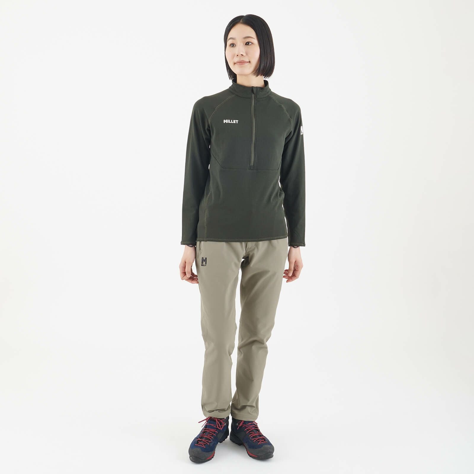 ウィメンズ】ドライ グリッド ハーフジップ | Millet(ミレー)公式通販