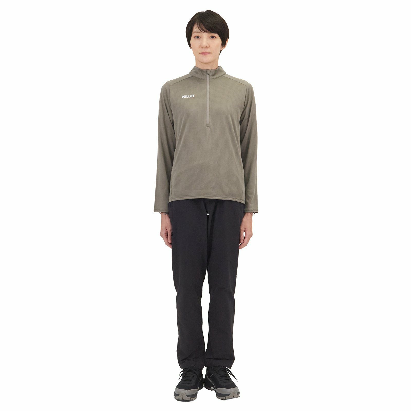 ウィメンズ】ドライグリッド ライト ハーフジップ ロングスリーブ