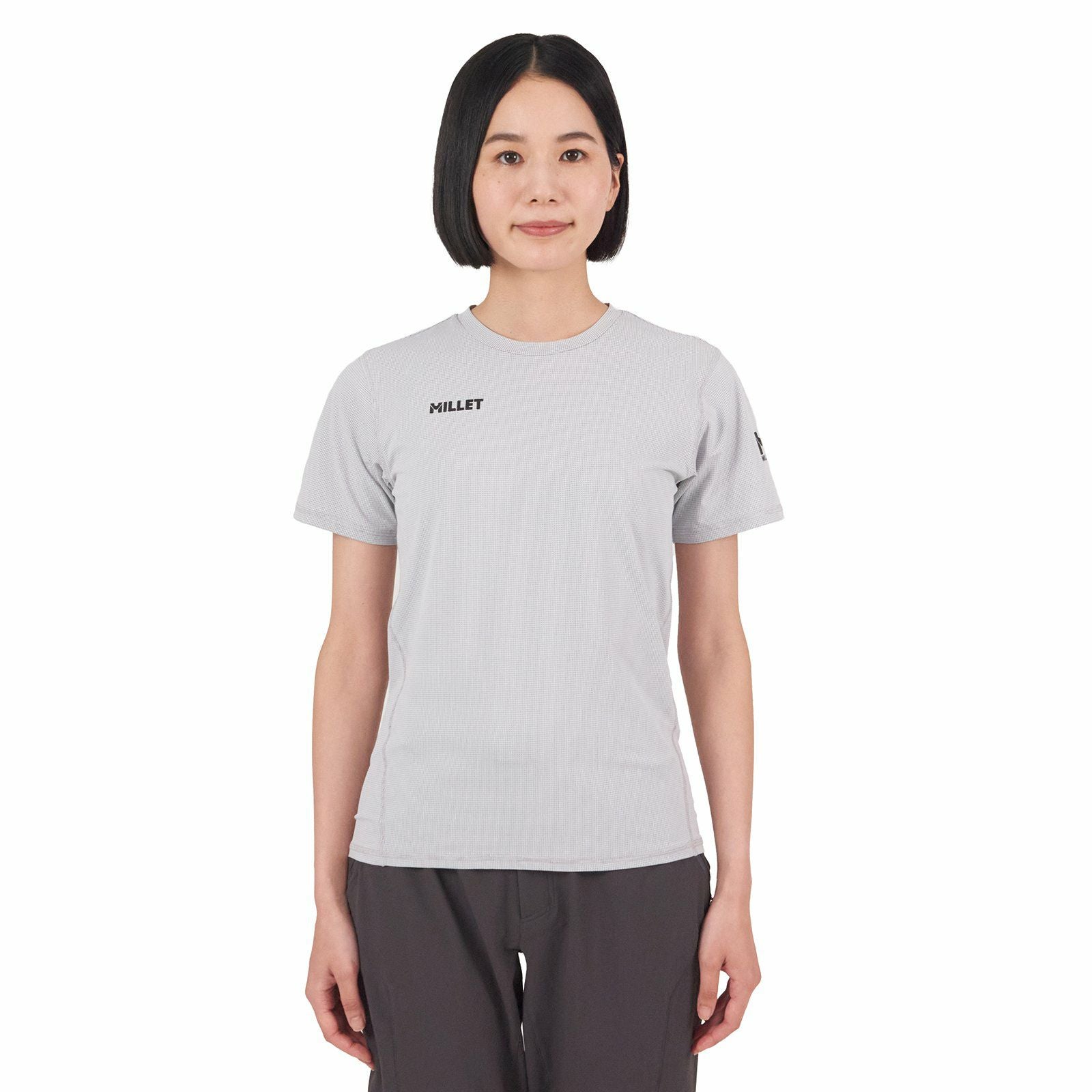 ミレ ウィメンズ】ドライグリッド ウルトラライト ショートスリーブTシャツ